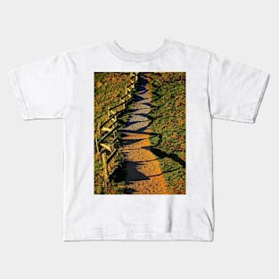 A Zigzag Fence. Point Reyes, California 2009 Kids T-Shirt